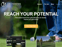 Tablet Screenshot of jimvenetosgolfacademy.com